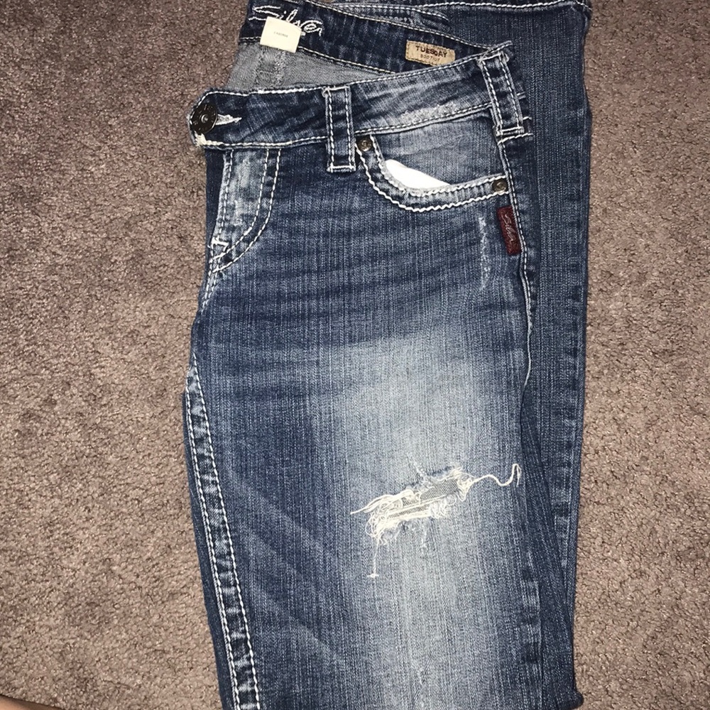 Silver jeans